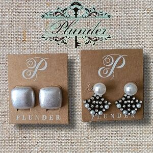 🆕️Plunder Elegant Designer Rare & Sold Out in Stores Well Crafted Earrings